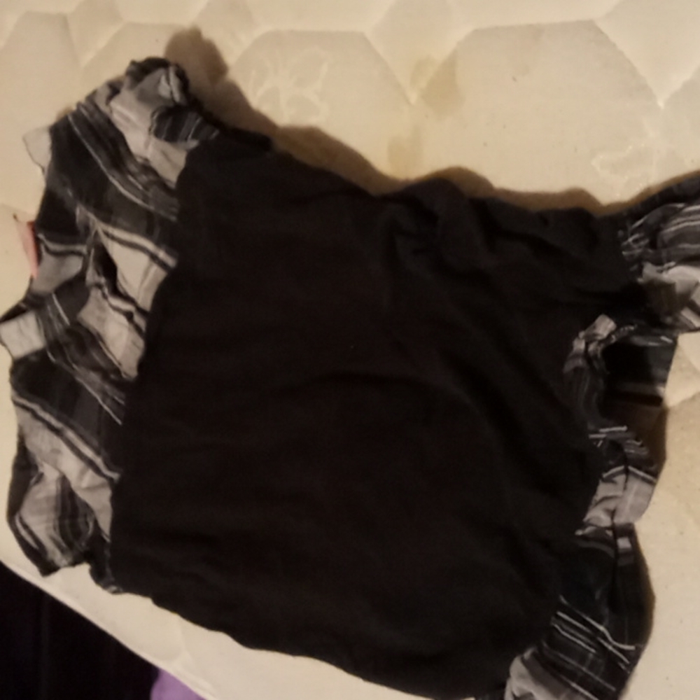 Black and white shirt